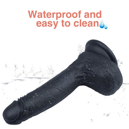 Black Realistic Suction Cup Dildo