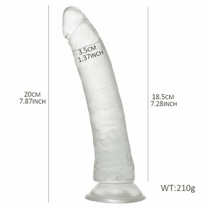 Dildo for Women Pleasure 8 inches Beginner Thrusting Sexy with Suction Cup Flexible Waterproof Realistic Adult Toys Personal Massager Tool