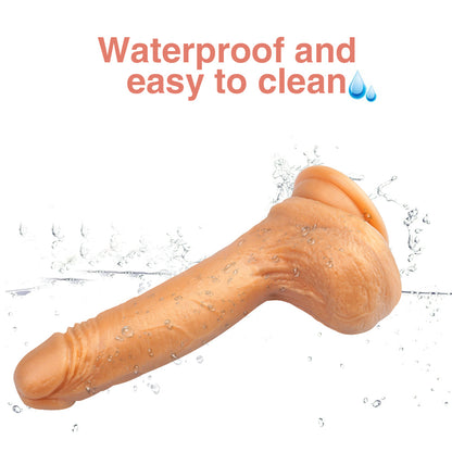 7 Inch Thick Dildo in Gold
