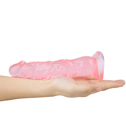 8 Inch Crystal-Look Clear Dildo