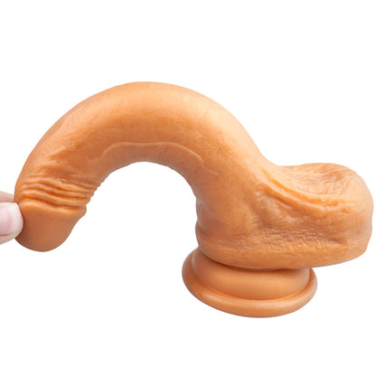 7 Inch Thick Dildo in Gold