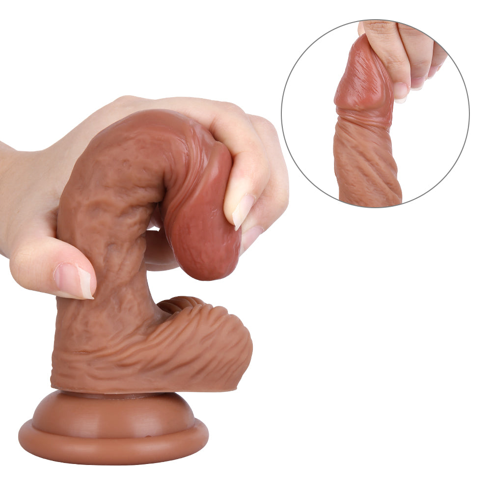 6 inchUltra Real Silicone Suction Cup Dildo