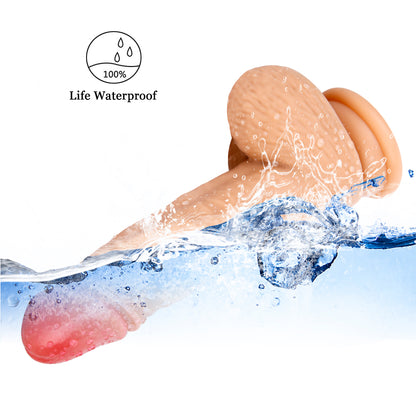 7 Inch Silicone Dildo with Sculpted Base