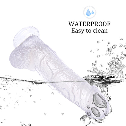 11 Inch Clear Realistic Dildo