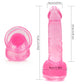 Dildo with Suction Cup 7 inch Dildo Realistic Thrusting Handsfree Massage Tools Dildos Soft Flexible Magic Wand for Women Female Couples