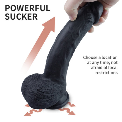 8 Inch G Spot Realistic Dildo in Black