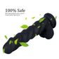 Black Rippled Silicone G-Spot Dildo With Balls