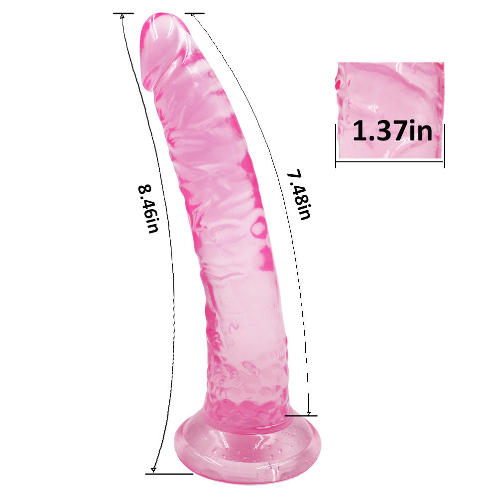 Dildo for Women Pleasure 8 inches Beginner Thrusting Sexy with Suction Cup Flexible Waterproof Realistic Adult Toys Personal Massager Tool