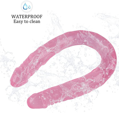 Double ended dildo for Women Realistic 21.56 inch Super Long Bendable dildo sex toys for Women Pleasure Beginners Soft massage wand for Couple