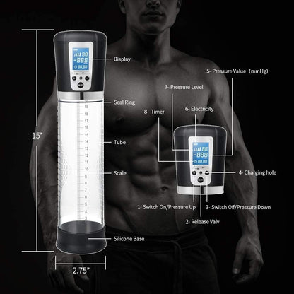 Electric Penis Pump with Button Controls