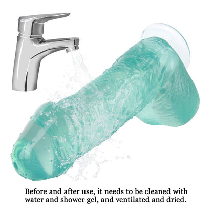 Textured PVC Suction Cup Dildo