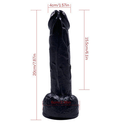 Dildo with Suction Cup 7 inch Dildo Realistic Thrusting Handsfree Massage Tools Dildos Soft Flexible Magic Wand for Women Female Couples
