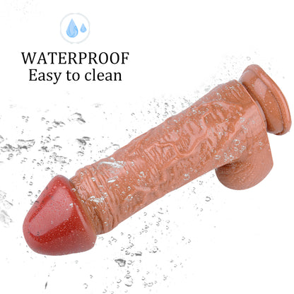 Textured PVC Suction Cup Dildo