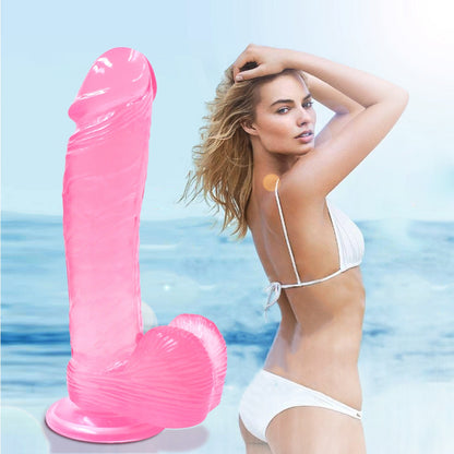 Veined Realistic Dildo with Base