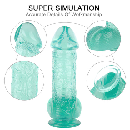 Textured PVC Suction Cup Dildo