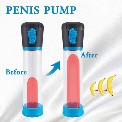 Electric Penis Pump with Blue Control Unit