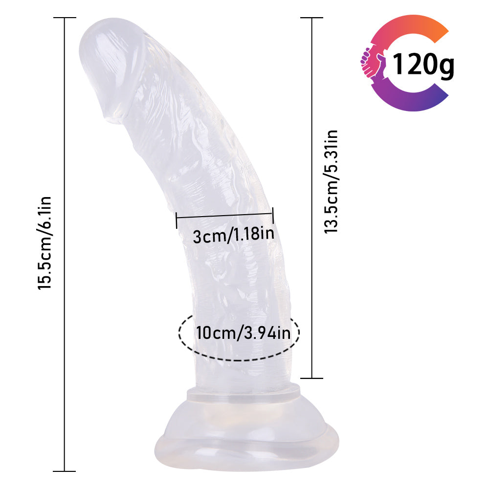 6 Inch Small Dildo With Balls