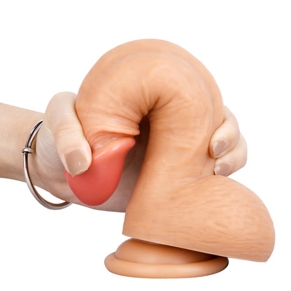 7 Inch Silicone Dildo with Sculpted Base