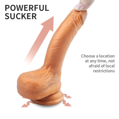 7 Inch Thick Dildo in Gold