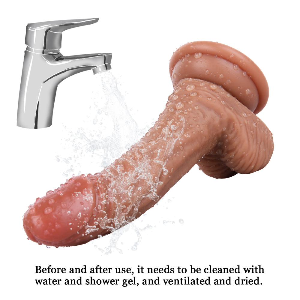 6 inchUltra Real Silicone Suction Cup Dildo