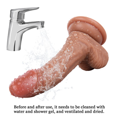 6 Inch Silicone Suction Cup Dildo