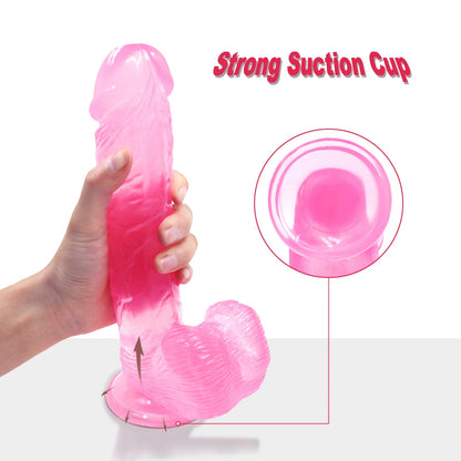 Veined Realistic Dildo with Base