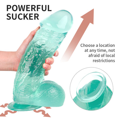 Textured PVC Suction Cup Dildo