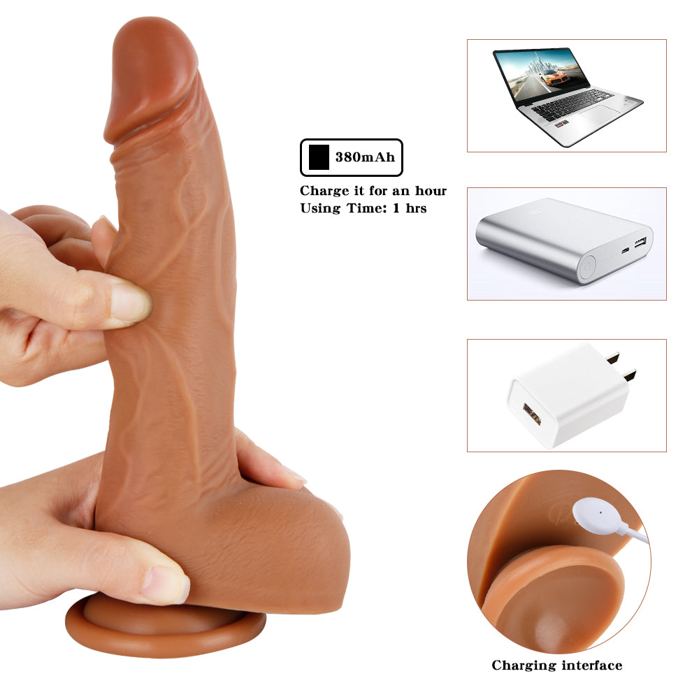 Charging, Automatic Sucking and Swinging Dildo