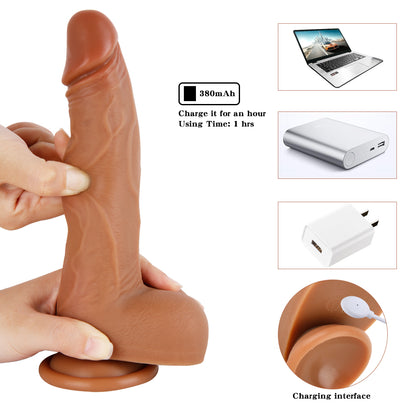 Charging, Automatic Sucking and Swinging Dildo