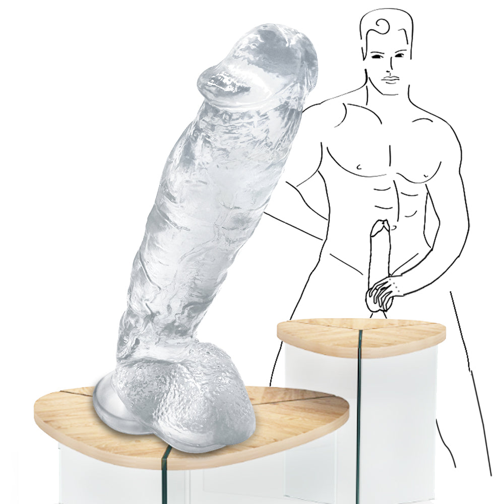 12 Inch Dildo in Clear