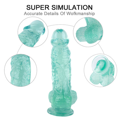 Thick Flexible Textured Dildo