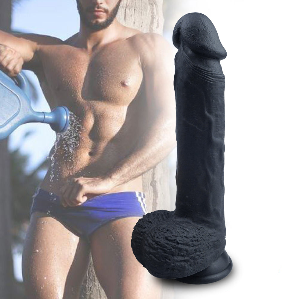 8 Inch G Spot Realistic Dildo in Black