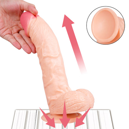 10 Inch Stick Dildo with Base