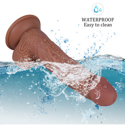 Brown Dildo with Suction Base