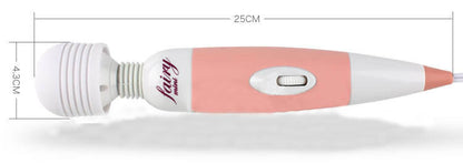 Pink Wand Vibrator with White Handle