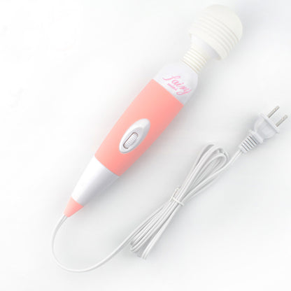 Pink Wand Vibrator with White Handle
