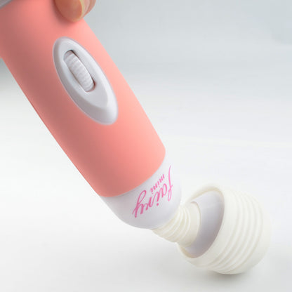 Pink Wand Vibrator with White Handle