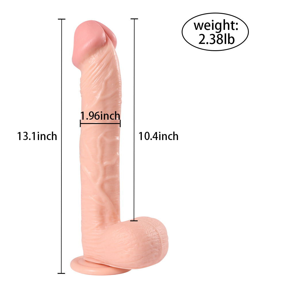 Extra Long 13 Inch Flexible Realistic Dildo