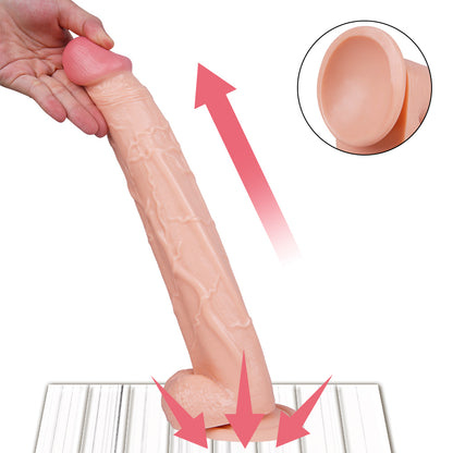13 Inch Realistic Suction Cup Dildo