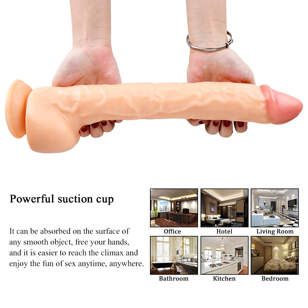 14 Inch Flexible Penis Cock with Suction Cup