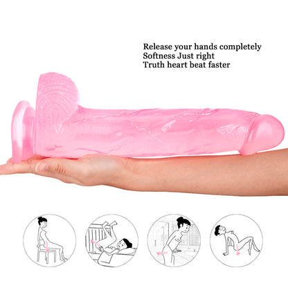 12 Inch Large Pink Dildo