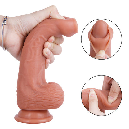 8 Inch Realistic Silicone Dildo