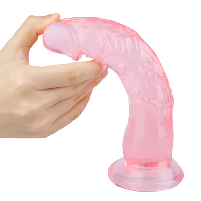 8 Inch Crystal-Look Clear Dildo
