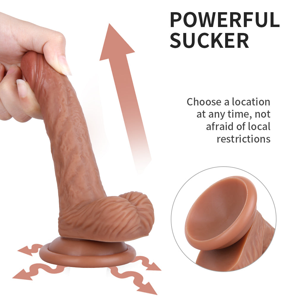 6 inchUltra Real Silicone Suction Cup Dildo