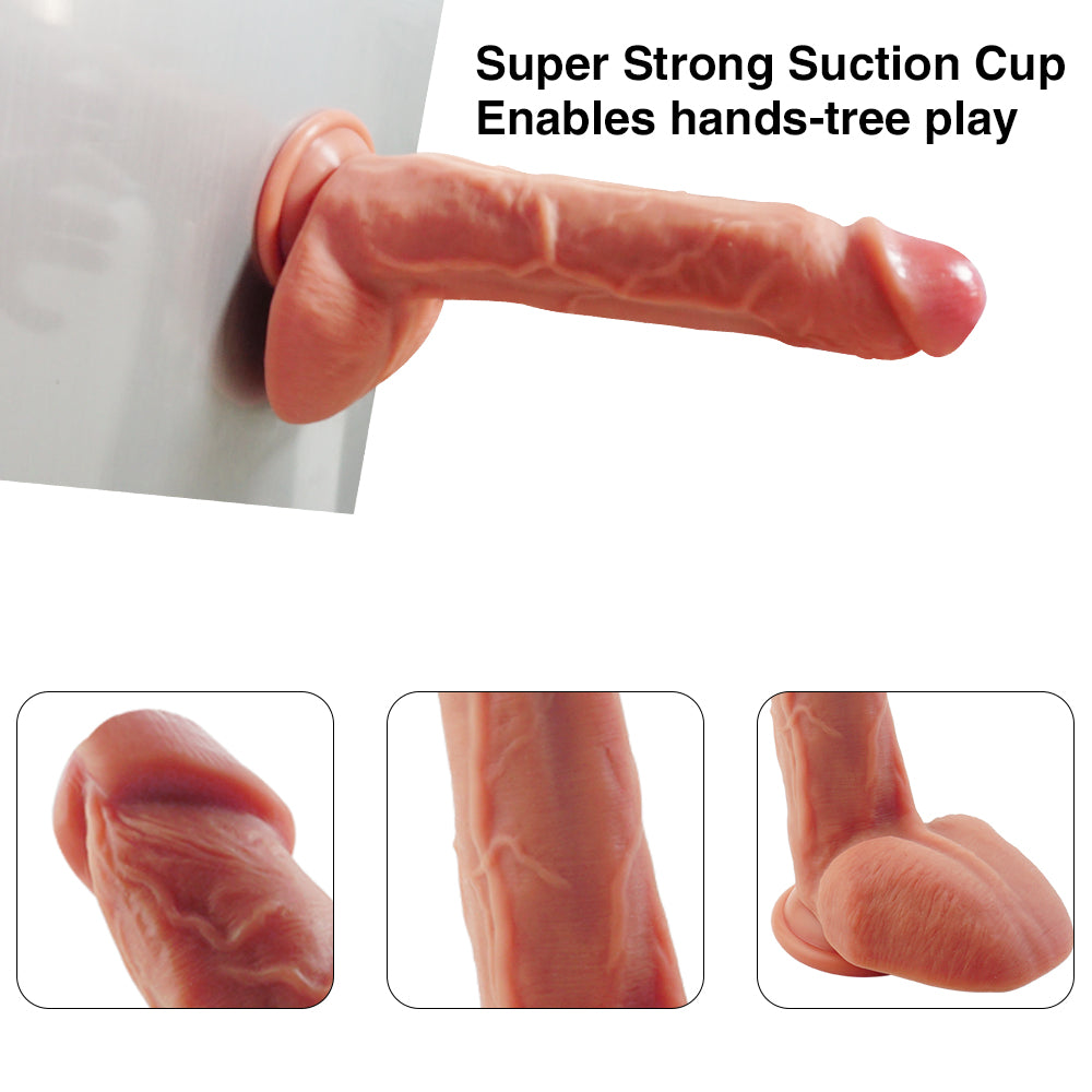 Ultra Real Silicone Suction Cup Dildo