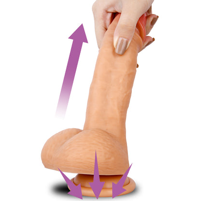 7 Inch Silicone Dildo with Sculpted Base
