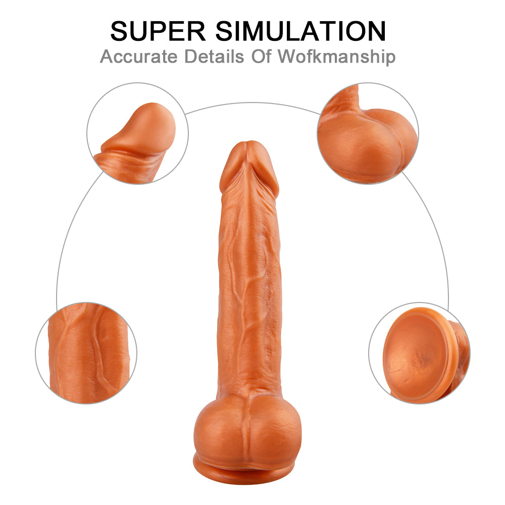 8 inch silicone realistic dildo