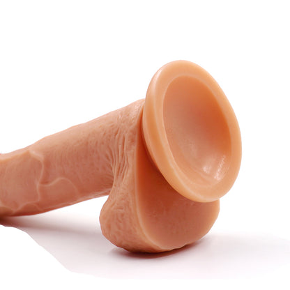 Dildo with Suction Cup 7 inch Dildo Realistic Thrusting Handsfree Massage Tools Dildos Soft Flexible Magic Wand for Women Female Couples