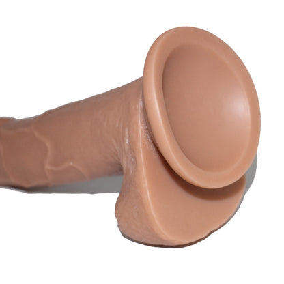 Dildo with Suction Cup 7 inch Dildo Realistic Thrusting Handsfree Massage Tools Dildos Soft Flexible Magic Wand for Women Female Couples