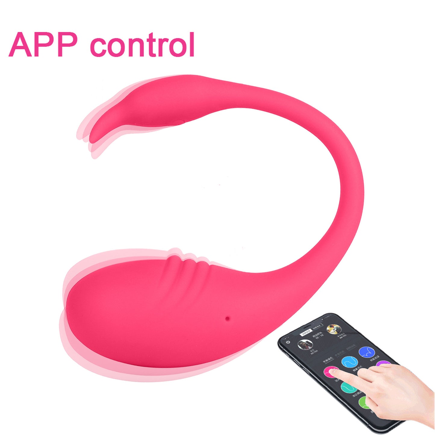 Wireless smart vibrating egg masturbation device